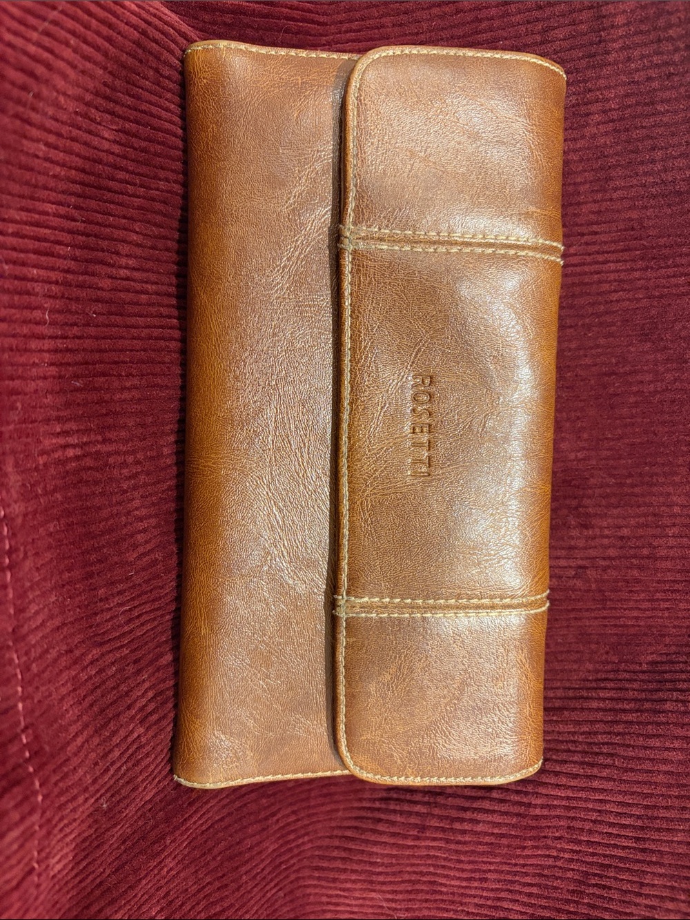 Rosetti Tan Leather Fold-Over Women's Wallet